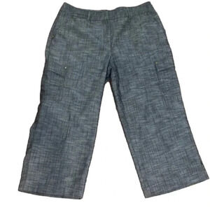NEW Directions Capri Pants Size 10 Like New Gray Tweed